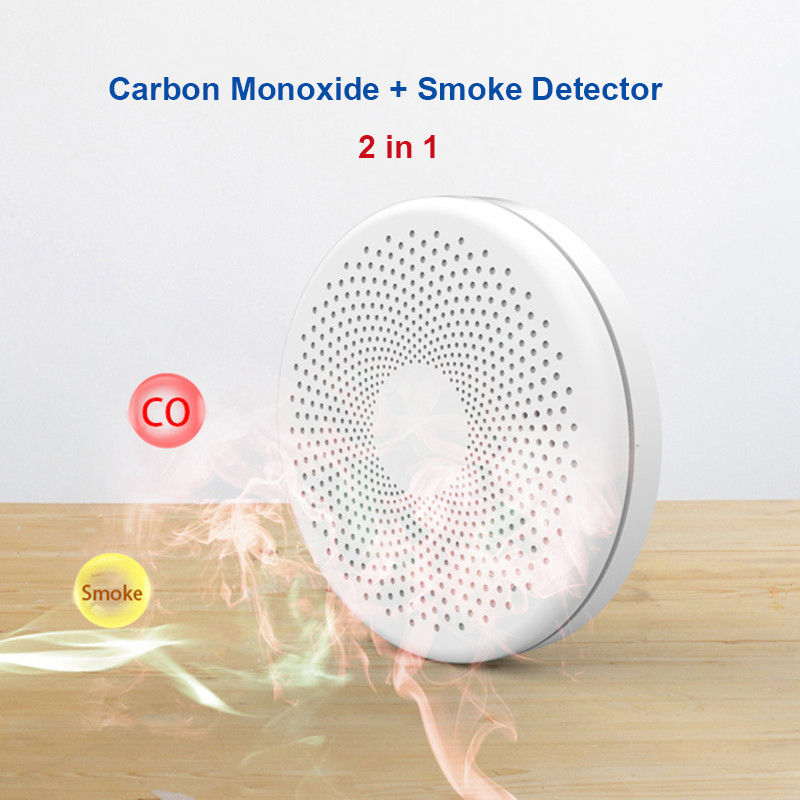 Miniatura: 2 in 1 Version WiFi Tuya Smart Co & Smoke Detector Alarm Carbon Monoxide Parlor 