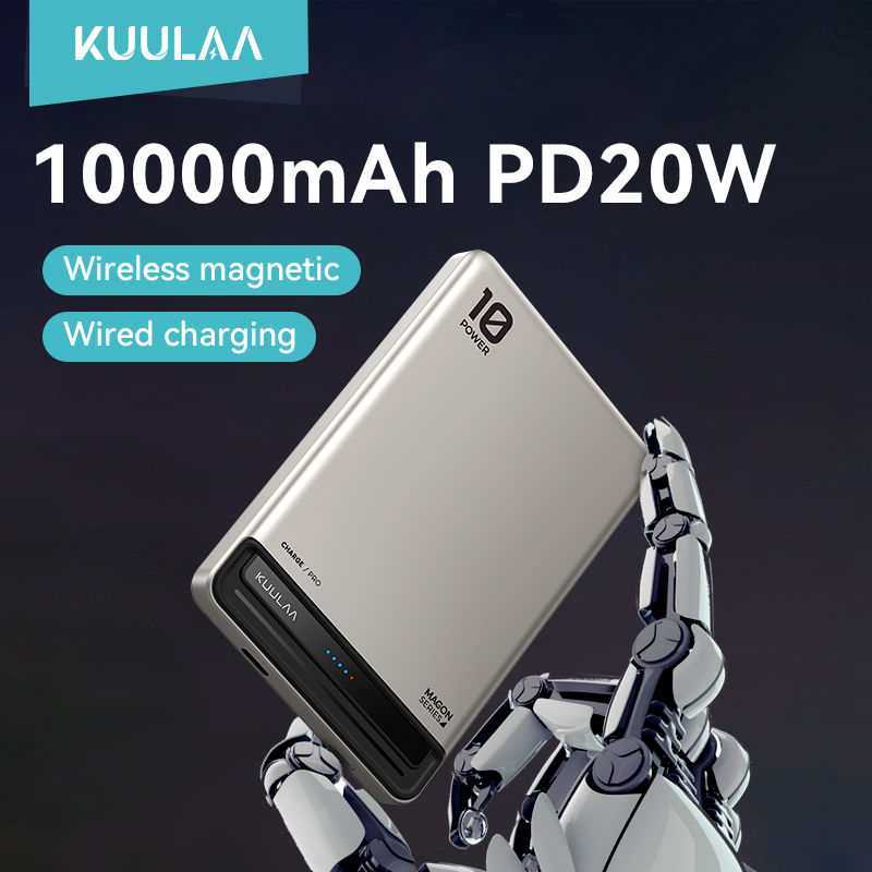 KUULAA 10000Ah Power Bank Magnetic Wireless 20W Fast Charging Portable charger F