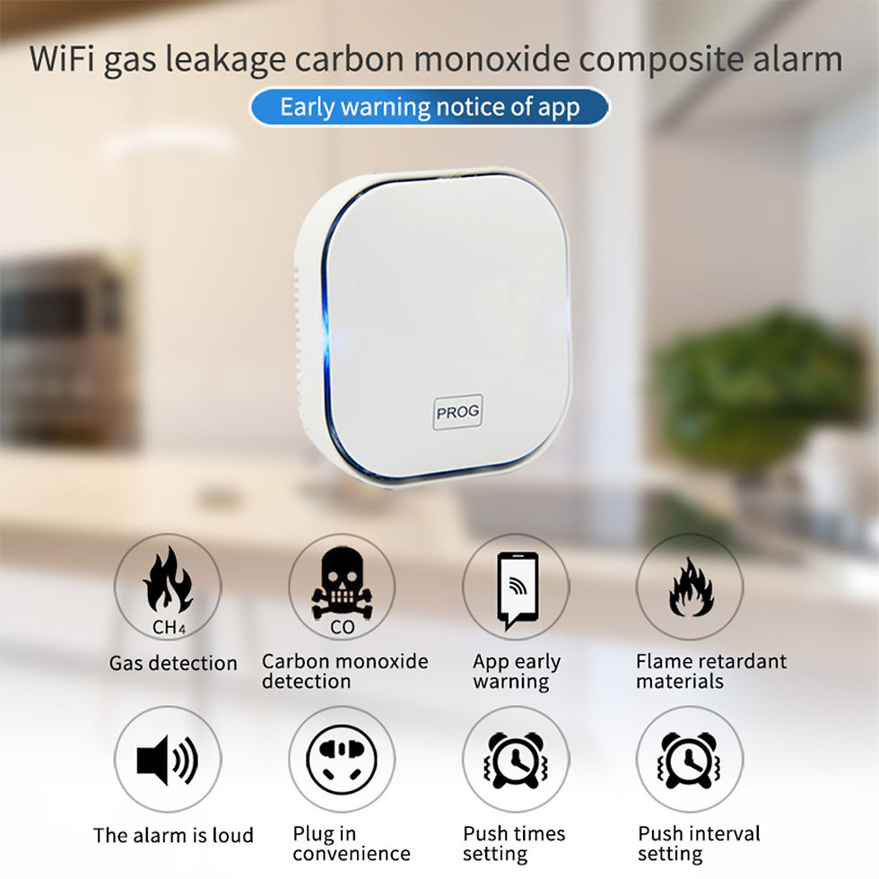 Miniatura: Tuya Smart Life Natural GAS CO Leak Carbon Monoxide Detector WIFI CH4 Methane Co