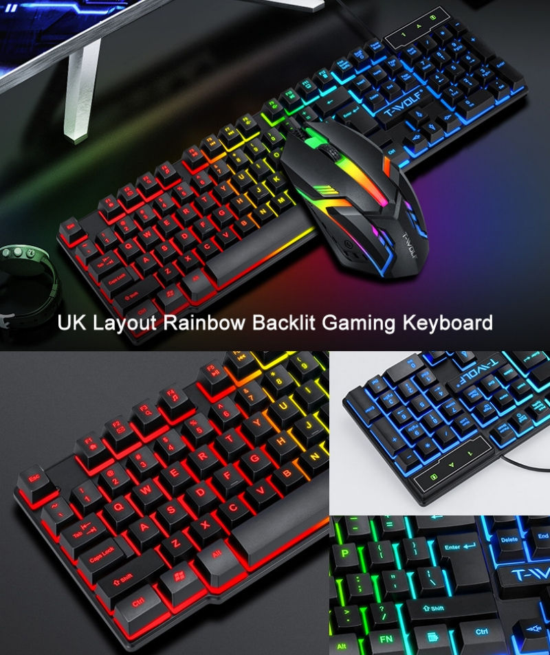 Miniatura: Spanish Keyboard with Spanish Layout Russian Arabic Keyboard Mouse Kit 100% Keyb