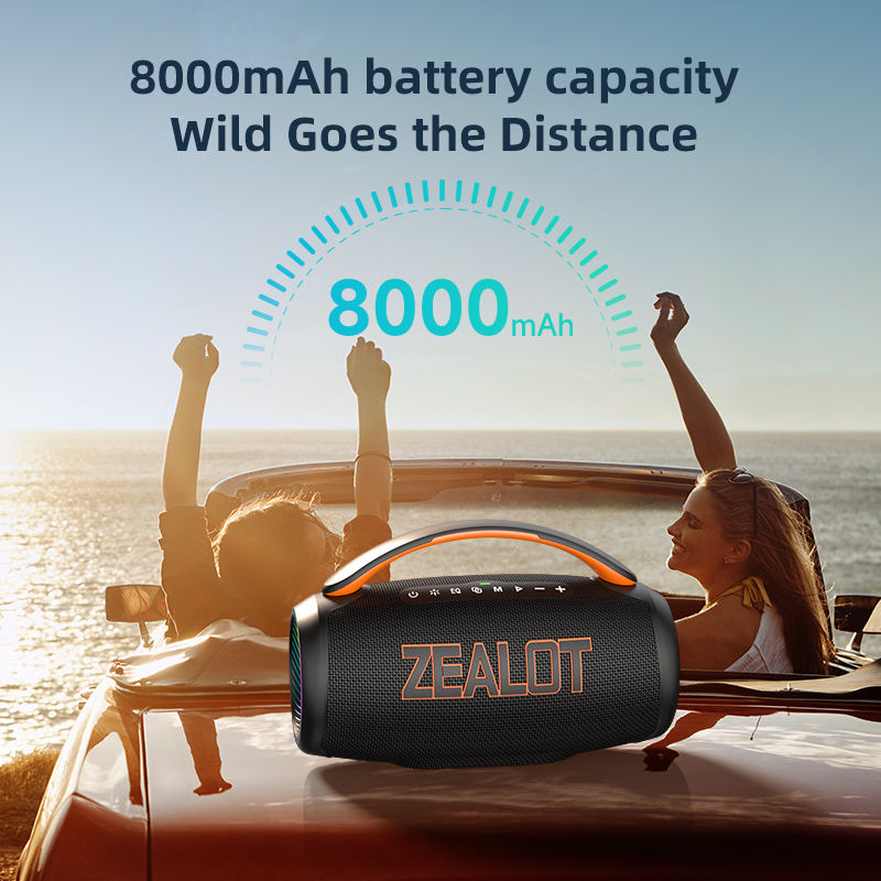 Miniatura: Zealot-P12 Speaker 60W Portable Bluetooth Speaker with IPX6 Waterproof, Comforta