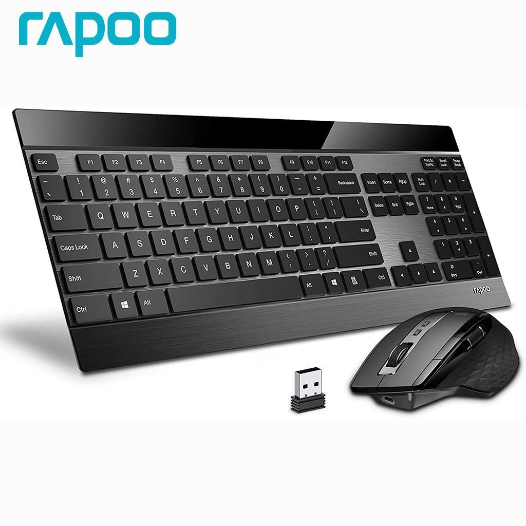 Rapoo 9900M Multi-Mode Bluetooth Wireless Keyboard and Mouse Combo Connect Up to