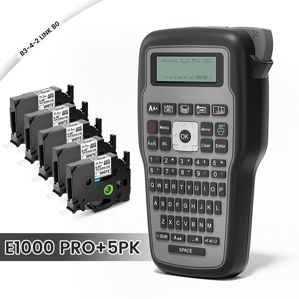 Miniatura: Industrial Label Printer E1000 PRO Portable Heat Shrink Tube Label Printer Compa