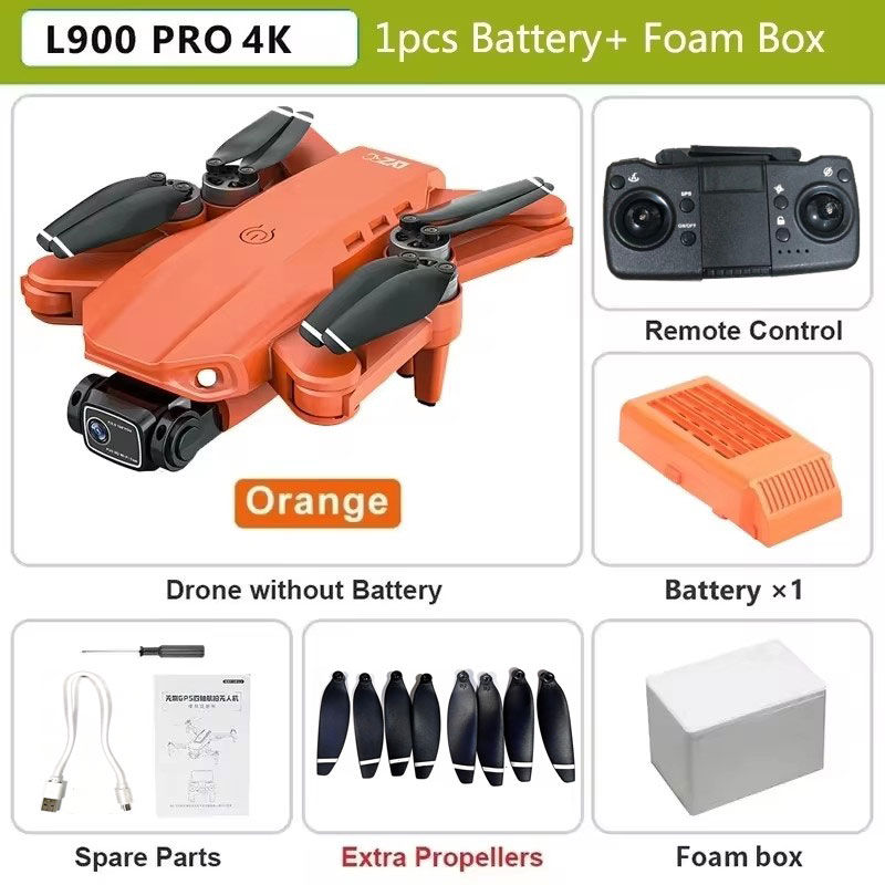 Miniatura: L900 Pro MAX GPS Drone 4K Professional HD Dual Camera 5G Wifi 360° Obstacle Avo