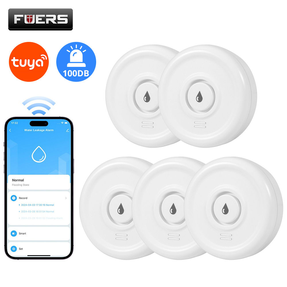 Fuers Water Leakage Detector Smart Home Alarm Tuya Smart Water level Sensor Home