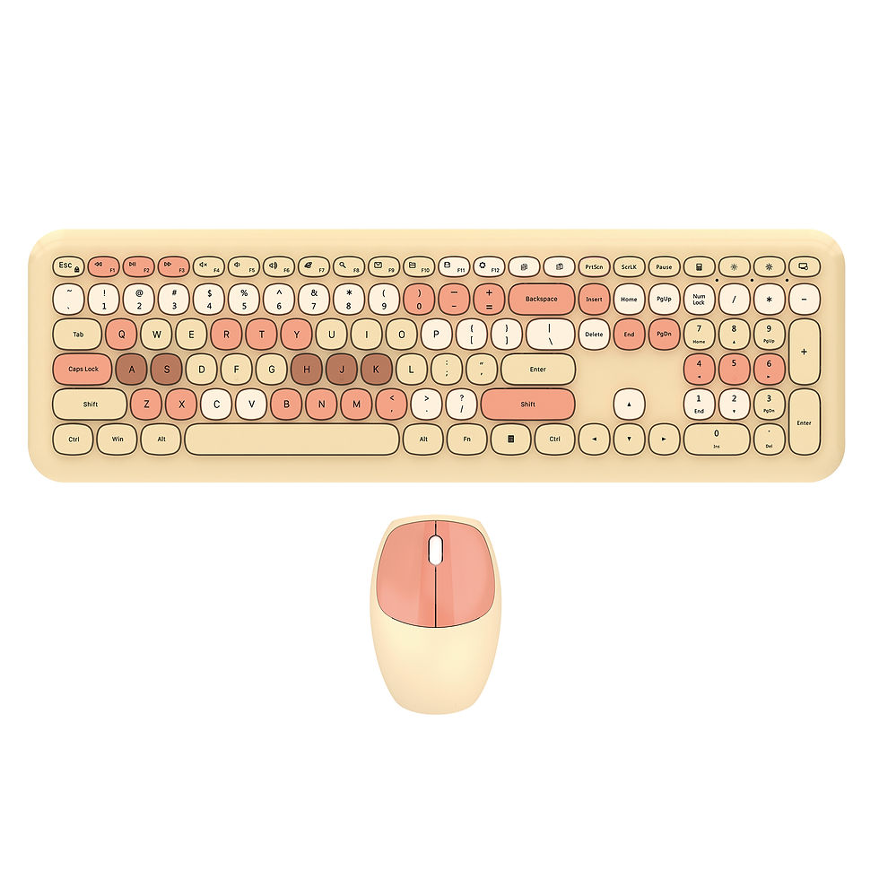 Miniatura: MOFii 1 Set 668 Wireless Keyboard and Mouse Combo, Gradient Keycaps Full Size Ke