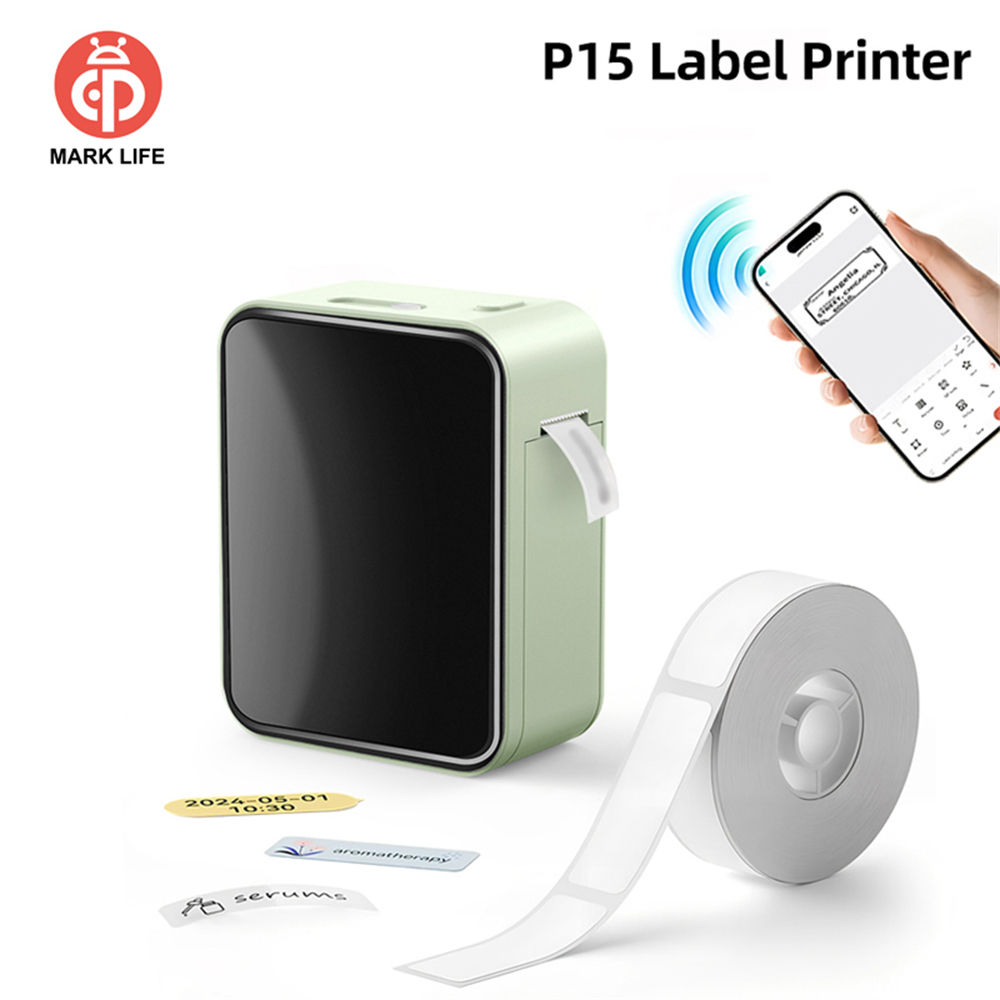 MarkLife P15 Thermal Label Printer Mini Portable Wireless Bluetooth-compatible L