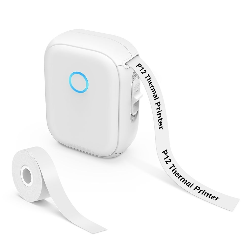 Miniatura: Portable Mini Printer Marklife P12 Thermal Printer Adhesive Sticker Labeling Mac