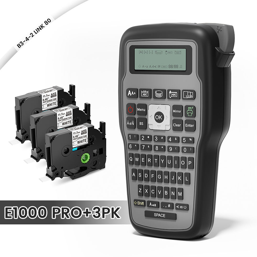 Miniatura: Industrial Label Printer E1000 PRO Portable Heat Shrink Tube Label Printer Compa