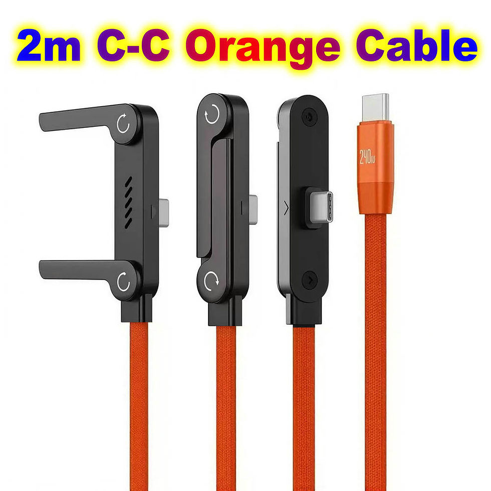 Miniatura: Quick Charge Flat Phone Charger Type C 240W Foldable Stand Fast Charging Kick Ca