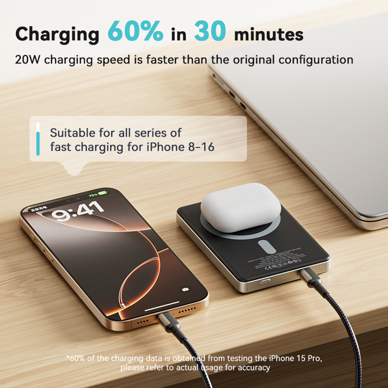 Thumbnail: KUULAA 10000Ah Power Bank Magnetic Wireless 20W Fast Charging Portable charger F