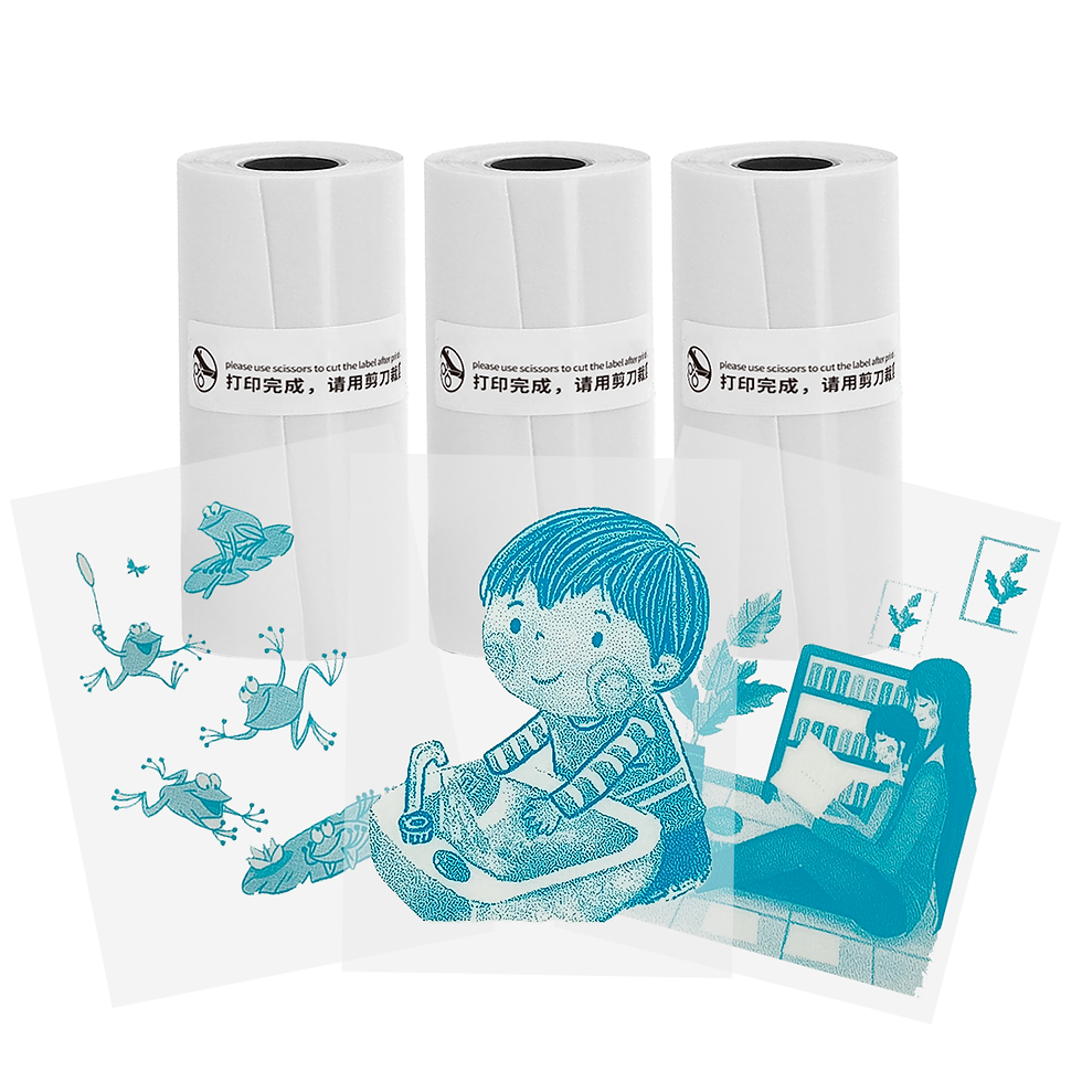 Miniatura: Thermal Mini Printer, Portable Inkless Sticker Maker,Bluetooth Free Cut Small Po