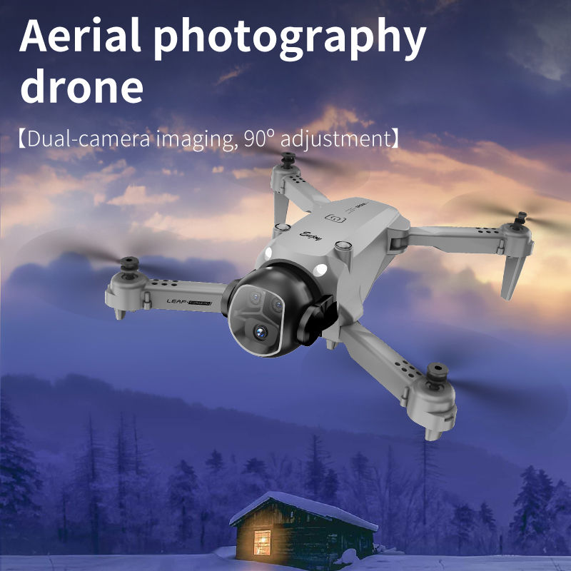 Miniatura: Upgrade E4 Drone 8K HD Dual Camera Profesional Aerial Brushless Motor Optical Fl