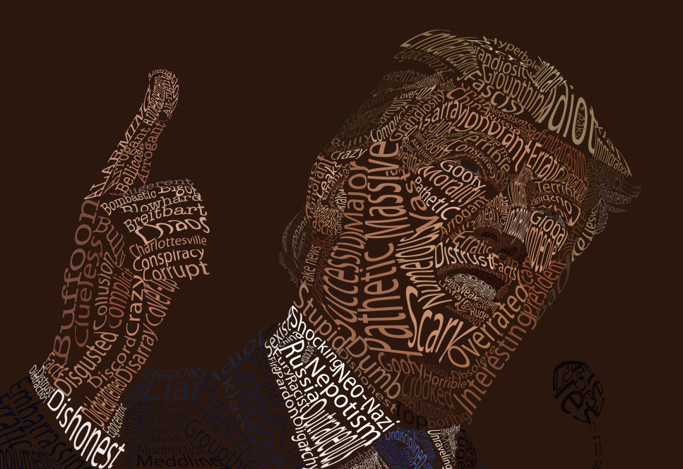 Donald Trump Words Typography