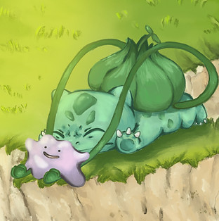 Balbasaur Ditto Illustration