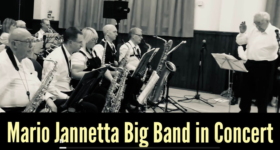 Mario Jannetta Big Band in Concert Cancelled to a further notice.