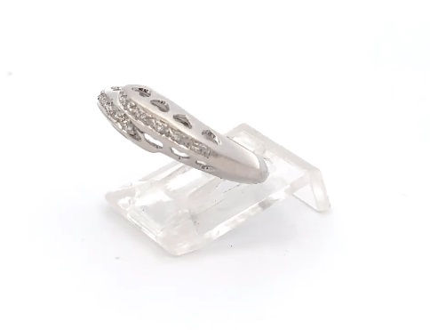 Thumbnail: 18KT White Gold Natural Diamond Ring (Size 7)
