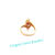 Thumbnail: 14KT. Yellow Gold Ruby And Diamond Ring(Size 6.25)