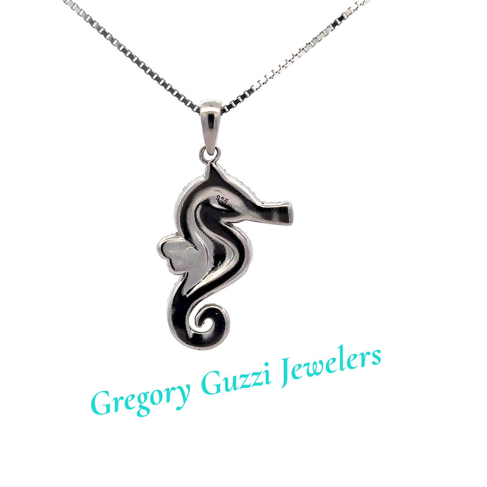 Thumbnail: Sterling Silver Seahorse Pendant