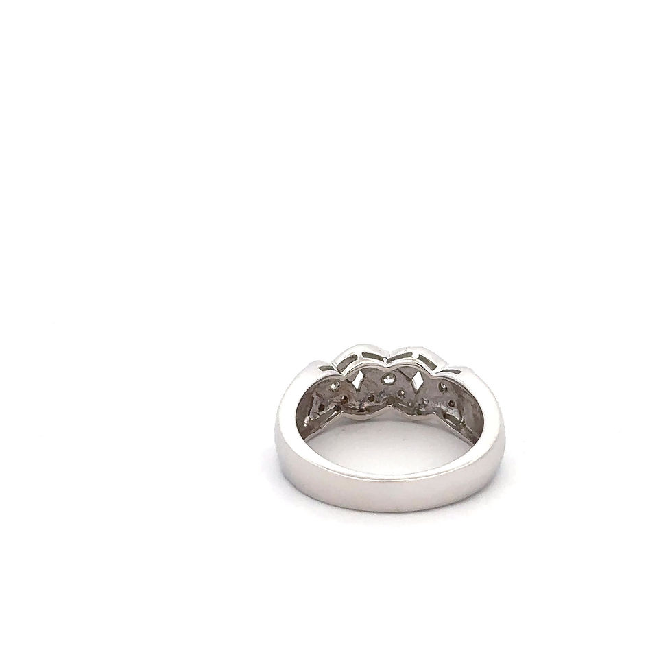 Thumbnail: 14kt White Gold Natural Diamond Ring