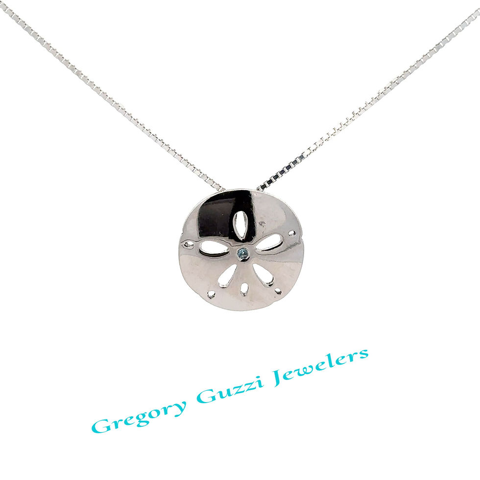 Miniatura: Sterling Silver Sand Dollar Pendant