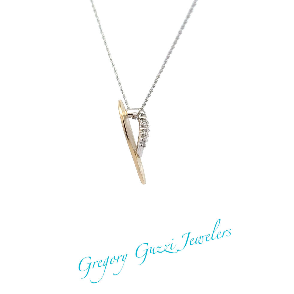 Miniatura: 14kt Yellow Gold Denny Wong single Flip Flop and diamond pendant 18MM