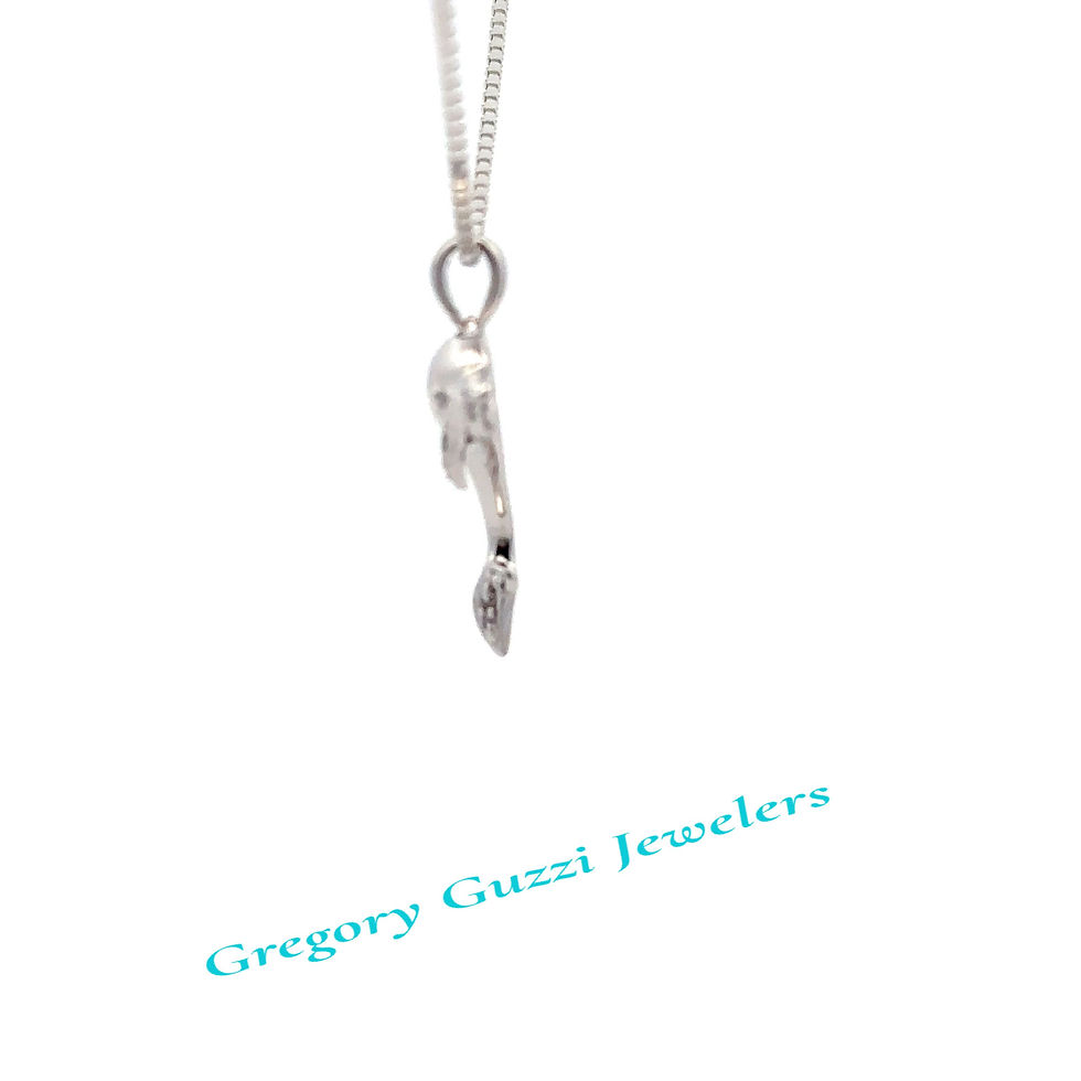 Thumbnail: Sterling Silver Dolphin Pendant (small)
