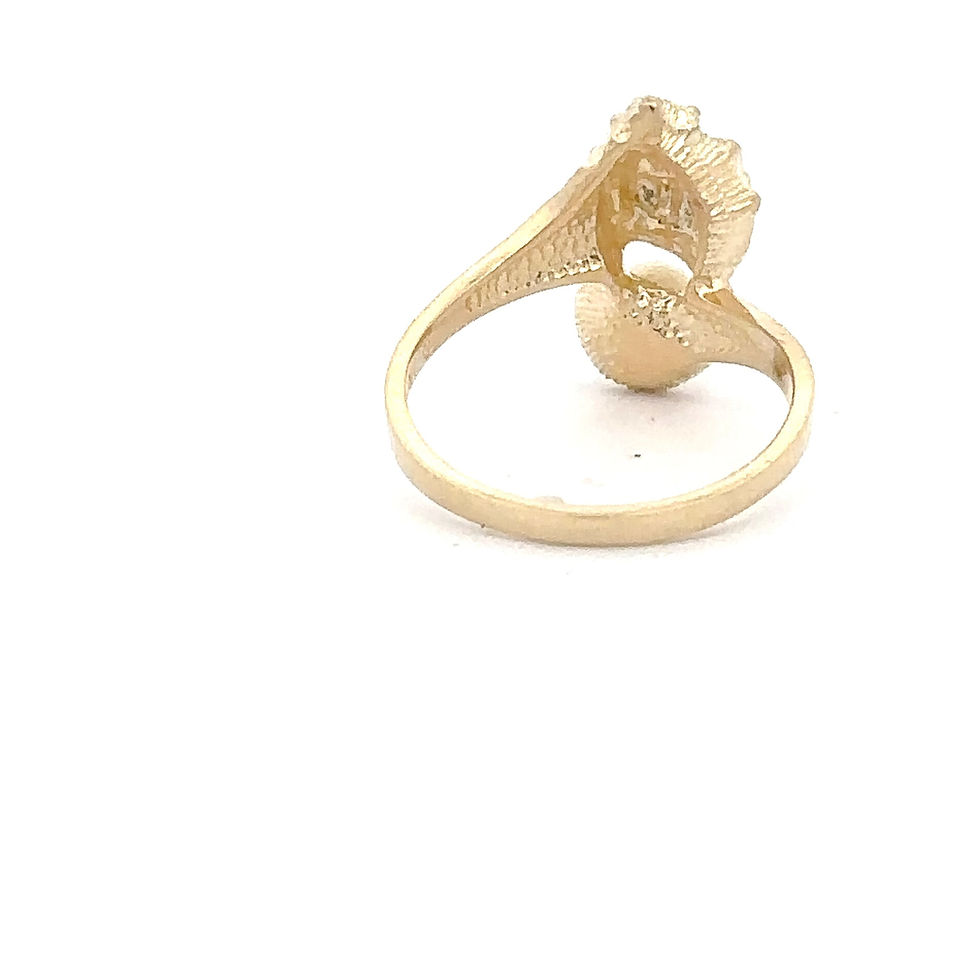Miniatura: 14KT Yellow Gold Pearl Shell Ring  - SIZE 7.5