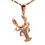 Thumbnail: 14k gold Lobster with diamonds Pendant