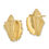 Thumbnail: 14Kt Yellow Gold Conch Shell Post Earrings