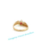 Miniatura: 14Kt Yellow Gold Natural Ruby Diamond Ring