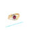Thumbnail: 14KT. Yellow Gold Ruby And Diamond Ring