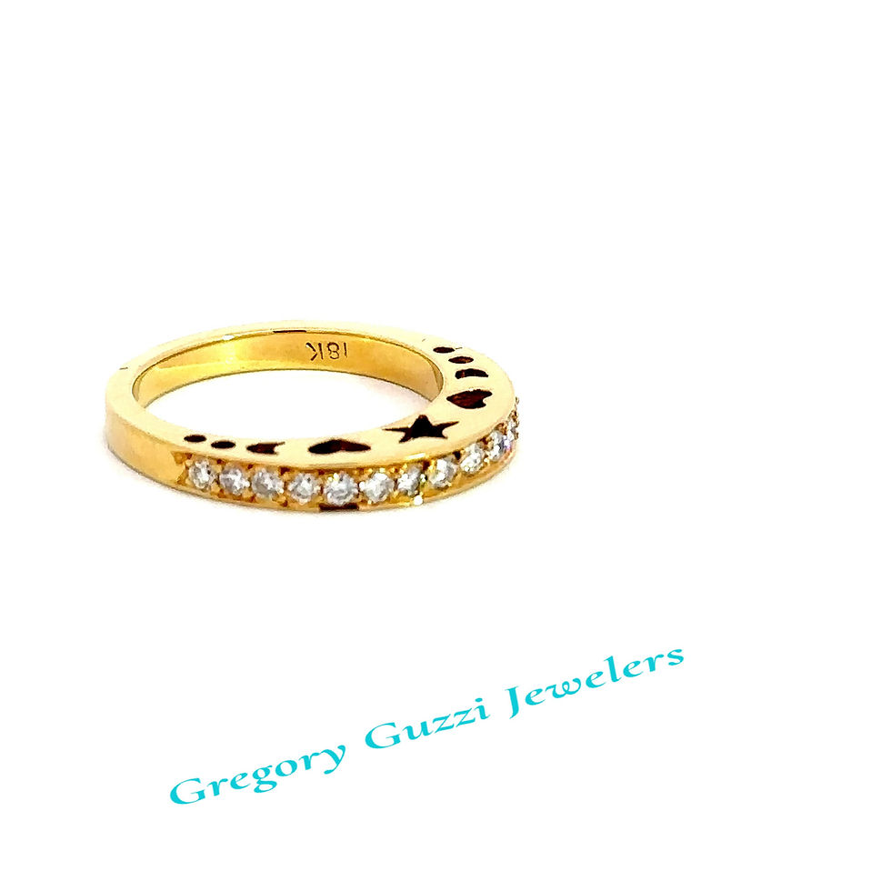 Thumbnail: 18KT. Yellow Gold Diamond Ring (Size 6.25)
