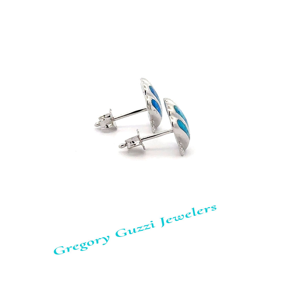 Miniatura: Sterling Silver Scallop Shell earrings