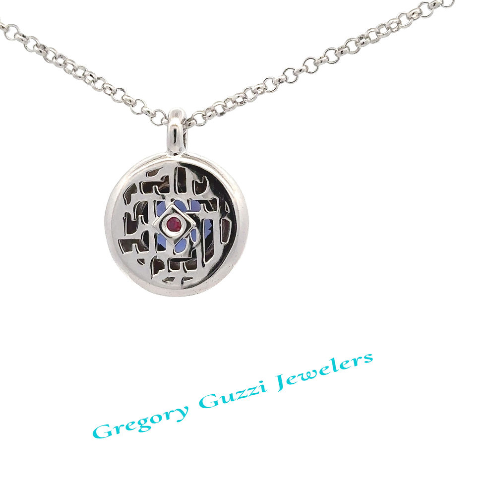 Thumbnail: Sterling Silver .925 Ruby Trademark Jewelry Collection Cubic Zirconia Ne