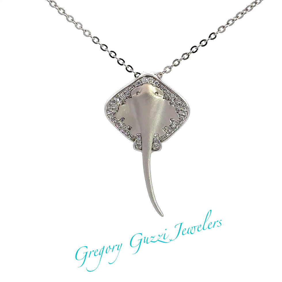 Thumbnail: Sterling Silver .925 Stingray Necklace