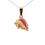 Thumbnail: 14Kt Yellow Gold Conch Shell Diamond pendant / charm
