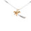 Thumbnail: 14kt White and Yellow Gold Diamond Palm Tree Pendant / Charm