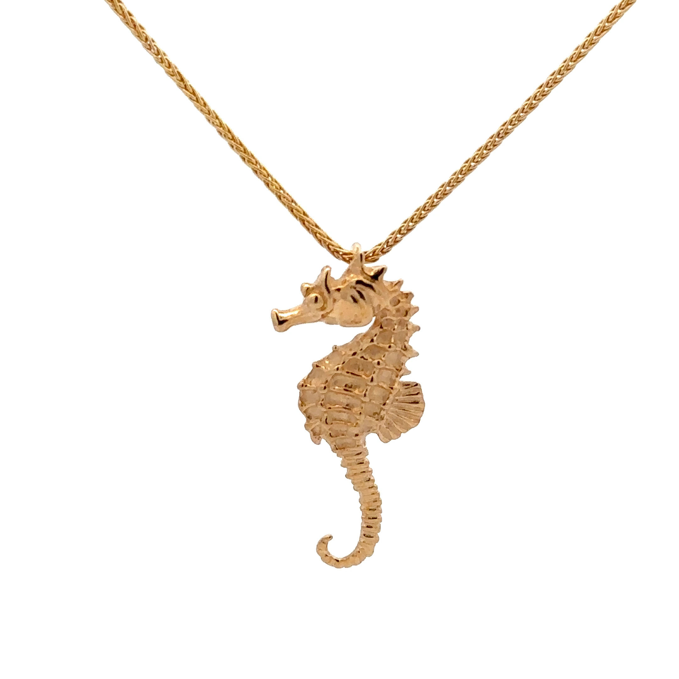 14KT Yellow Gold Seahorse Pendant