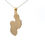Thumbnail: 14Kt Yellow Gold Double Flip Flop Pendant