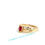 Thumbnail: 14KT. Yellow Gold Natural Ruby And Diamond Ring