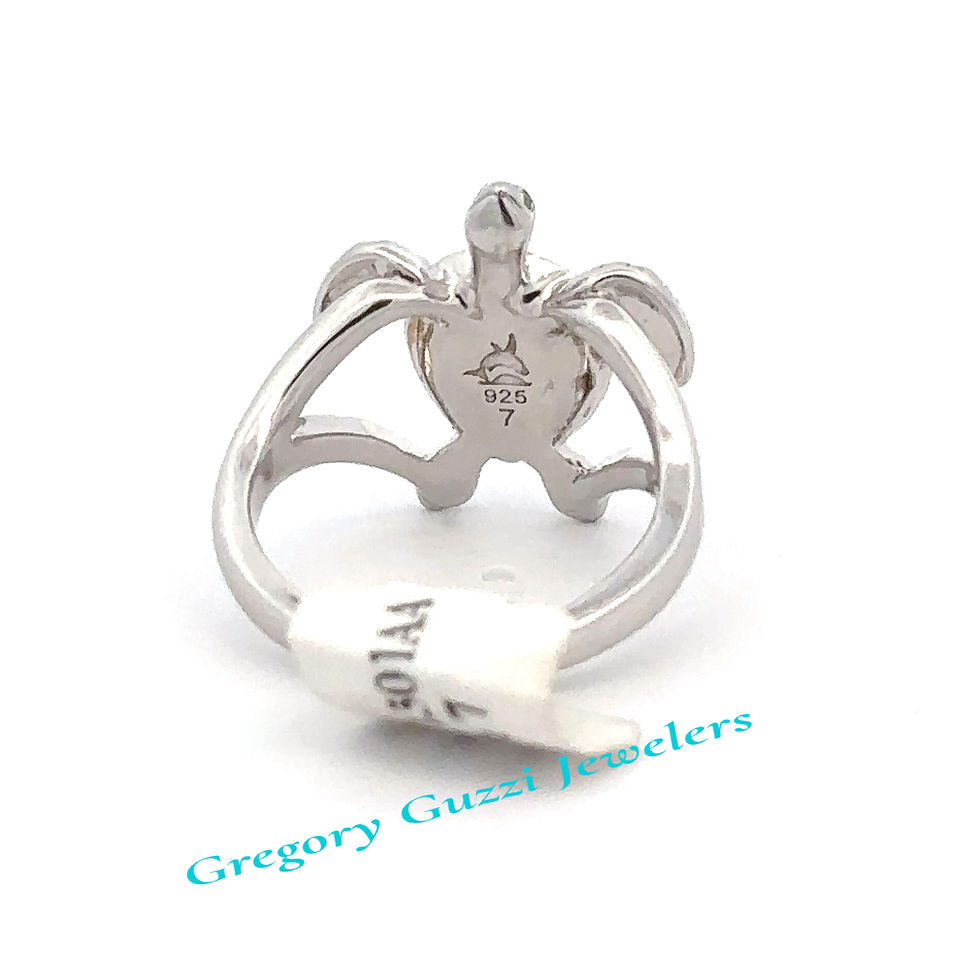 Thumbnail: Sterling Silver Turtle Ring