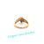 Miniatura: 14KT. Yellow Gold Sapphire And Diamond Ring (Size 7)