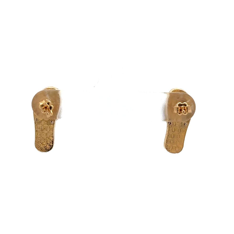 Miniatura: 14Kt Yellow Gold Flip Flop Post Earrings