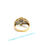 Thumbnail: 14KT. Yellow Gold Vintage Inspired Diamond Ring (Size 7)