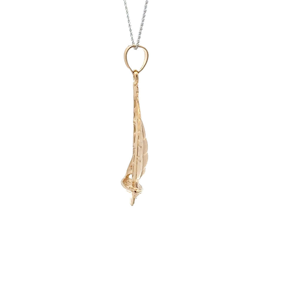Thumbnail: 14kt gold Sailboat pendant