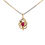 Thumbnail: 14Kt Ruby And Diamond Pendant