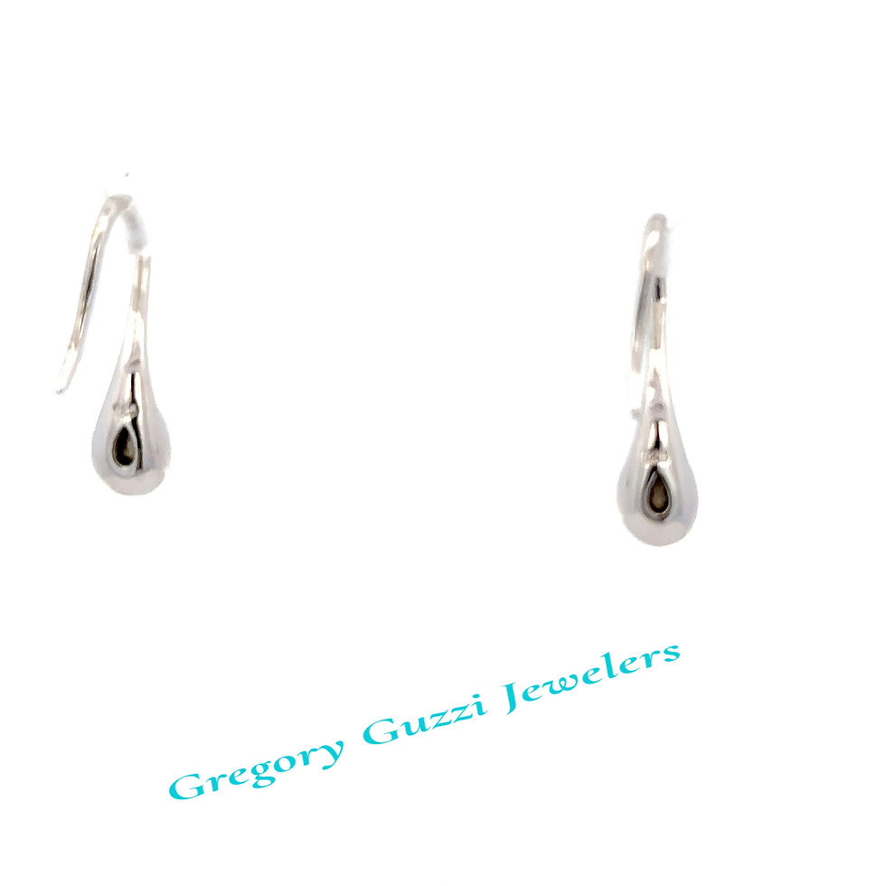 Miniatura: Sterling Silver Blue stone drop earrings