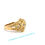 Thumbnail: 14KT. Yellow Gold Vintage Inspired Diamond Ring (Size 7)