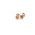 Thumbnail: 14KT Yellow Gold Natural Garnet 4MM Stud Earrings